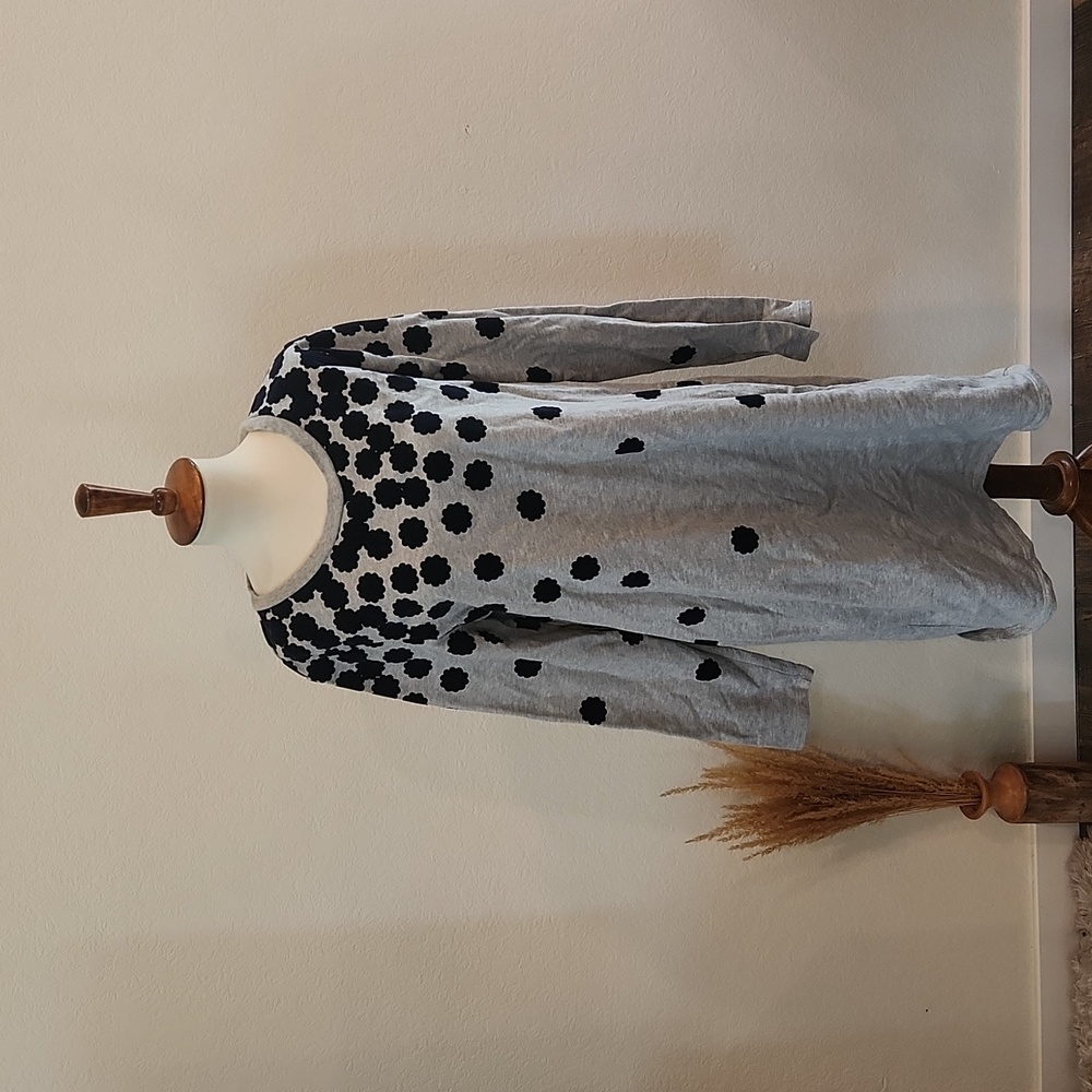 Boden Floral Velor Sweatshirt Dress